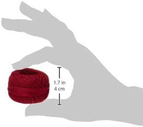 Handy Hands Lizbeth Egyptian Cotton Crochet, Tatting, Knitting Thread Lace Size 80 (10 Grams 184 Yards) – HH80670, Victorian Red in Saudi Arabia
