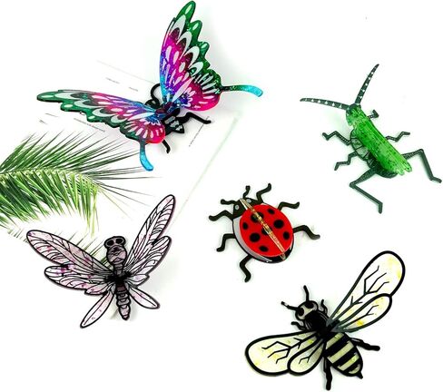 Playing Mold Resin Crafts Molds, 5Pcs Cute insect Butterflies Coccinella septempunctata Dragonfly Grasshopper Honeybee shape Silicone Epoxy Molds for DIY Home Office Desktop Decoration Crafts in Kuwait
