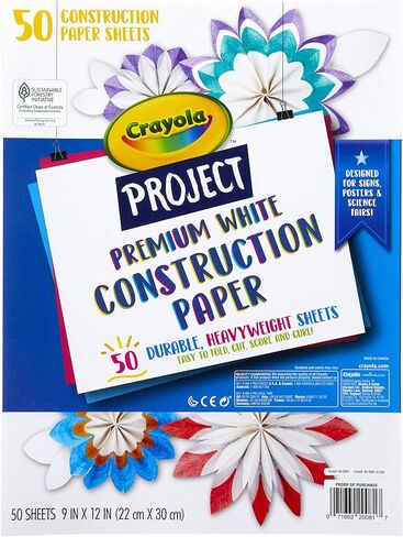 Crayola Black Construction Paper, Premium Art Supplies, Standard Size, 50 Count in Saudi Arabia