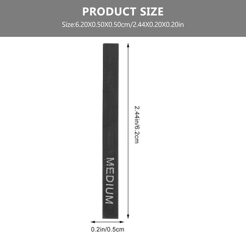 VICASKY 18 جهاز كمبيوتر شخصى الطلاب الأساسيين رسم مجموعة رسم الفحم، العصي الفحم الأسود كتل اللوازم الفنية للفنانين المبتدئين الرسم، رسم، التظليل، رسم الفحم in Kuwait
