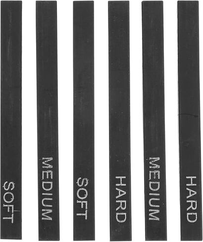 VICASKY 18 جهاز كمبيوتر شخصى الطلاب الأساسيين رسم مجموعة رسم الفحم، العصي الفحم الأسود كتل اللوازم الفنية للفنانين المبتدئين الرسم، رسم، التظليل، رسم الفحم in Kuwait