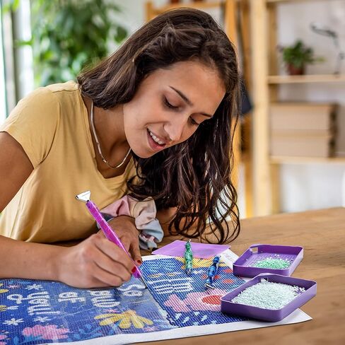 AOEUSLL 5d Diamond Painting Pen with Diamond Painting Trays, Diamond Painting Accessories, Diamond Pen, Diamond Art Pens, Diamond Art Accessories and Tools (24pcs) in Kuwait