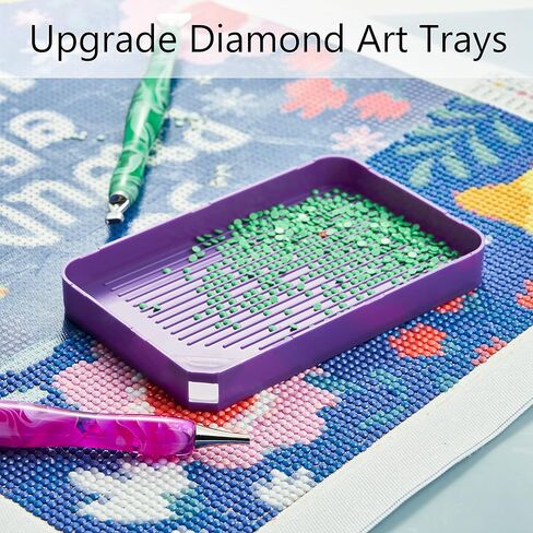 AOEUSLL 5d Diamond Painting Pen with Diamond Painting Trays, Diamond Painting Accessories, Diamond Pen, Diamond Art Pens, Diamond Art Accessories and Tools (24pcs) in Kuwait