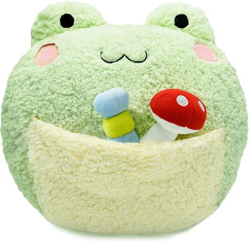 Onsoyours Frog Plush Pillow, Super Soft Frog Stuffed Animal, Adorable Plush Frog Cuddle Cushion Pillow for Kids in Kuwait