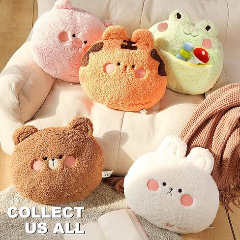 Onsoyours Frog Plush Pillow, Super Soft Frog Stuffed Animal, Adorable Plush Frog Cuddle Cushion Pillow for Kids in Kuwait