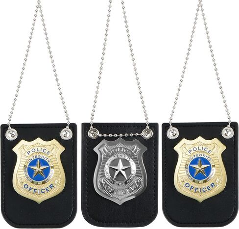 Spooktacular Creations Halloween Police Pretend Play Gold and Silver Set for Dress Up Pretend Play, Detective Role Play Accessory in Saudi Arabia