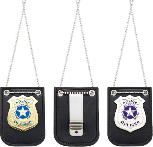 Spooktacular Creations Halloween Police Pretend Play Gold and Silver Set for Dress Up Pretend Play, Detective Role Play Accessory in Saudi Arabia