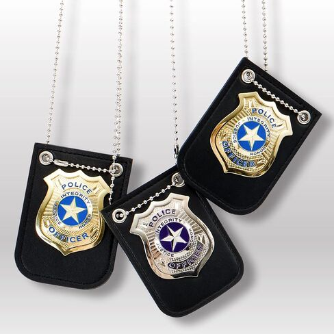 Spooktacular Creations Halloween Police Pretend Play Gold and Silver Set for Dress Up Pretend Play, Detective Role Play Accessory in Saudi Arabia