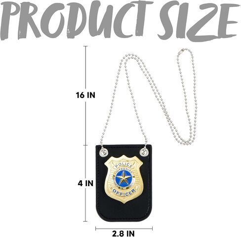 Spooktacular Creations Halloween Police Pretend Play Gold and Silver Set for Dress Up Pretend Play, Detective Role Play Accessory in Saudi Arabia