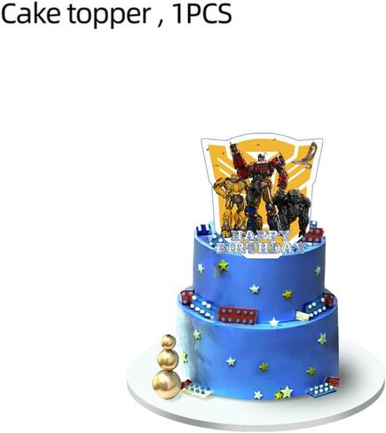 2023 Rescue Robot Birthday Party Supplies and Decorations, Anime Trans-Robot Birthday Party Set Include Banner, Cake Topper, Balloon, Cupcake Topper, Backdrop, Adventure Theme Party Decor for Kids in Saudi Arabia