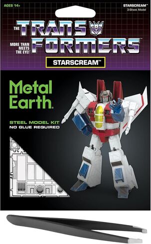 Metal Earth Fascinations Transformers Starscream Color 3D Metal Model Kit Bundle with Tweezers in Saudi Arabia