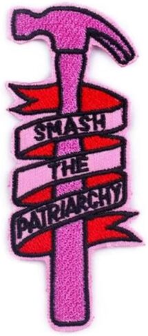 Smash The Patriarchy Embroidered Patch Sew On Iron On Patches Applique Accessories Girl Power Embroidered Patch Stickers for Jackets, Hats, Backpacks, Jeans in Kuwait