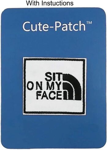 Cute-Patch Sit on My Face Embroidered Iron on Sew on Patches Fun Meme Slogan Hat Deco Badge in Saudi Arabia