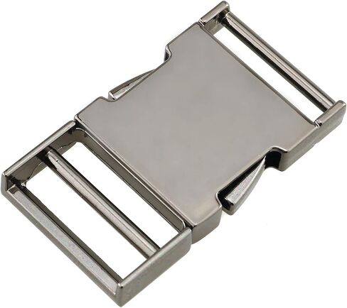 E-outstanding 2 Pcs Metal Quick Side Release Buckle Metal Quality Webbing Bag Clip Lock Belt Strap Backpack, 25mm/1Inch in Saudi Arabia