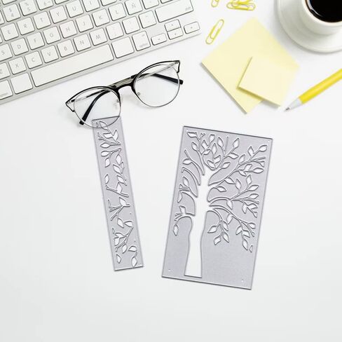 Estivaux Rectangular Frame Die Cuts for Card Making, Square Circle Background Cutting Dies Hollow Geometric Gird Dies Stencils Embossing Template for Scrapbooking DIY Cards Album Crafts Supplies in Saudi Arabia