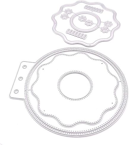 KSCRAFT Donut Mini Album Die Metal Cutting Dies Stencils for DIY Scrapbooking/Photo Album Decorative Embossing DIY Paper Cards in Saudi Arabia