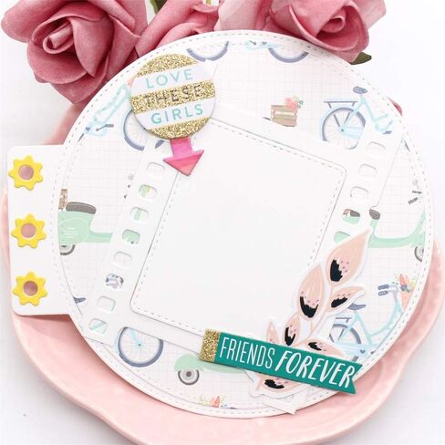 KSCRAFT Donut Mini Album Die Metal Cutting Dies Stencils for DIY Scrapbooking/Photo Album Decorative Embossing DIY Paper Cards in Saudi Arabia
