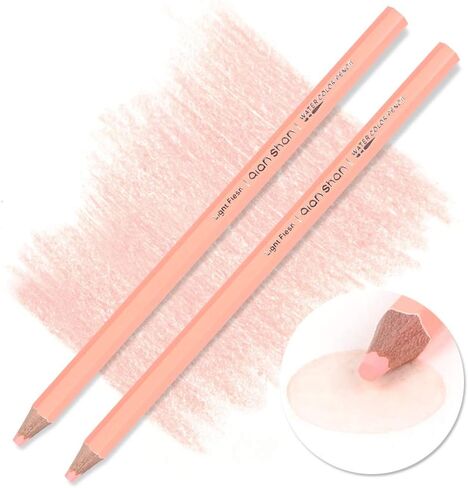 qianshan 2 Pcs Black White Color Charcoal Pencils, Professional Hight Quality Sketch Highlight Charcoal Wooden Pencils for Artist Drawing, Sketching, Blending, 2 Colors of 1 Black, 1White in Saudi Arabia