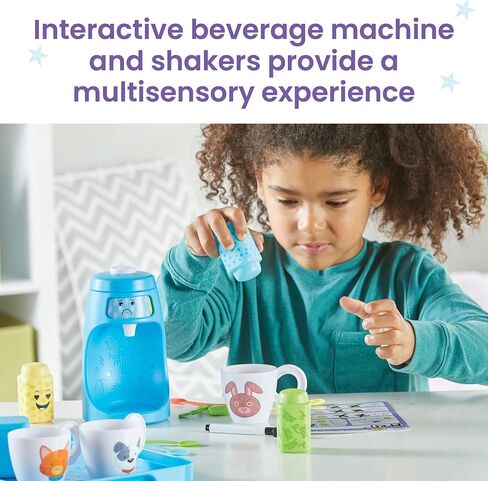hand2mind Cupful of Feelings Café, Kids Coffee Maker Playset, Toddler Pretend Play, Imaginative Play Toys, Play Therapy Toys, Social Emotional Learning Activities, Calm Down Corner Supplies in Saudi Arabia
