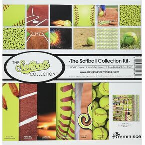Reminisce TSOFC-200 The Softball Collection Kit, 12x12 inches, Multicolor