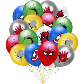 36pcs Super-hero Latex Balloons for Kids Birthday for SuperHero Theme Party Decorations in Kuwait