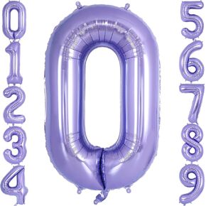 Purple Number 9 Balloon 40 Inch, Big Large Foil Helium Number Balloons, Giant Mylar Number 9 Balloons for 9 Year Old Birthday Anniversary Party Decorations Supplies in Kuwait