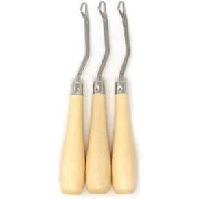 3 قطع من Honbay 6.3 بوصة مقبض خشبي مزلاج أداة خطاف إبرة كروشيه in Kuwait