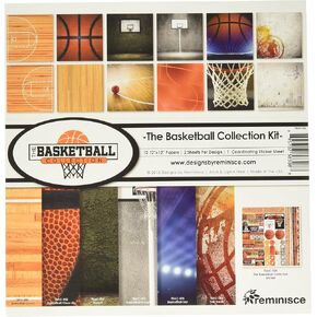 Reminisce The Basketball Collection Kit, Multicolor, 12" by 12", TBAC-200