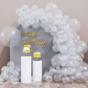 RUBFAC Black Balloons, 146 pcs Different Sizes Pack of 36 18 12 10 5 Inch for Balloon Garland or Balloon Arch as Graduation Wedding Birthday Baby Shower Anniversary Party Decorations