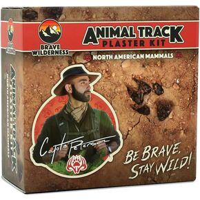 Brave Wilderness Animal Track Plaster Casting Kit for use on Animal Tracks and Footprints by Coyote Peterson in Saudi Arabia