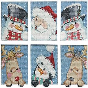 Design Works Crafts x 3-1/2" Each Cross Stitch Ornament Kit, Funny Friend Squares in Saudi Arabia