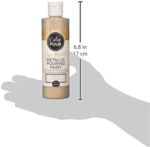 AMERICAN CRAFTS COLOR POUR PAINT 8OZ CHAMPAGNE, Multicolor in Saudi Arabia