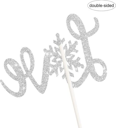 غلاف كعكة Love Snowflake، ديكورات حفلات الزفاف في ذكرى الشتاء، حفل العروس، الخطوبة، ديكور كعكة عيد الحب in Kuwait