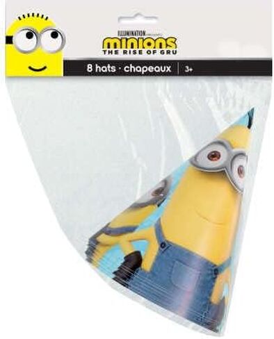 Unique Despicable Me Birthday Party Supplies Favor Bundle Pack includes 24 Party Hats and 1 Dinosaur Sticker Sheet in Saudi Arabia