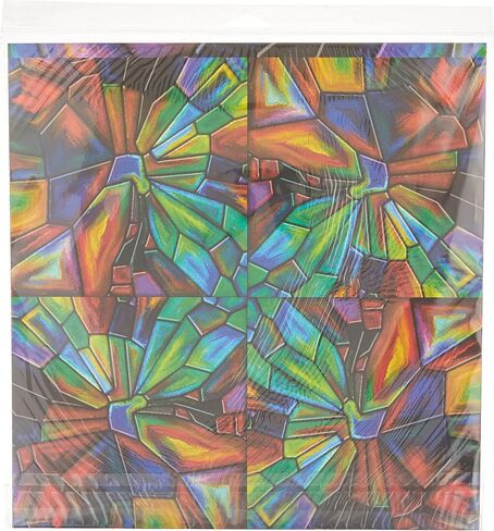 Ella & Viv by Reminisce (ELLLX) Stained Glass Scrapbook Collection Kit, Multicolor, 12x12 inches in Saudi Arabia