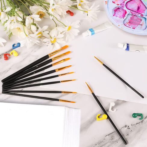 200 Sheets Watercolor Paper, Two Sizes White Drawing Paper with 10 Oil Paint Brushes for Artists Painting Paper for Kids for Students Watercolorists（ 7.4 * 10inch-230GSM,11.41 * 8.26inch-160GSM ） in Saudi Arabia