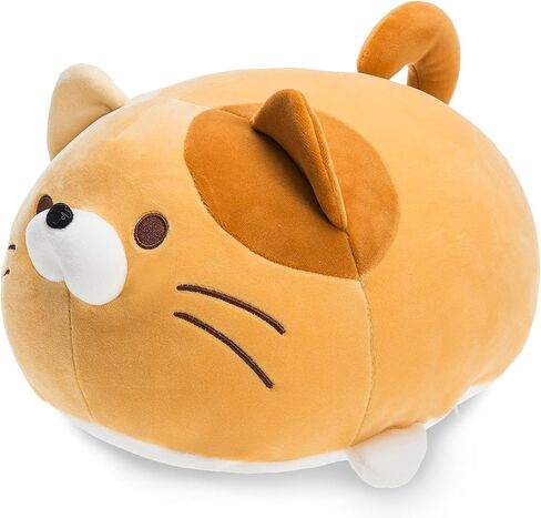 Onsoyours Super Soft Cat Plush Toy, Fluffy Chubby Kitty Stuffed Animal, Adorable Plush Cat Pillow for Kids or Home Decor (Pink, 13'') in Kuwait