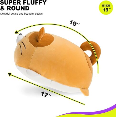 Onsoyours Super Soft Cat Plush Toy, Fluffy Chubby Kitty Stuffed Animal, Adorable Plush Cat Pillow for Kids or Home Decor (Pink, 13'') in Kuwait