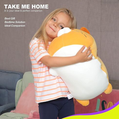 Onsoyours Super Soft Cat Plush Toy, Fluffy Chubby Kitty Stuffed Animal, Adorable Plush Cat Pillow for Kids or Home Decor (Pink, 13'') in Kuwait