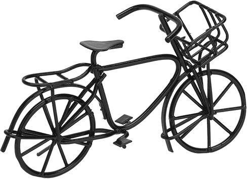Tnfeeon Dollhouse Mini Bike, Movable Dollhouse Metal Bike Lifelike for Dolls in Saudi Arabia