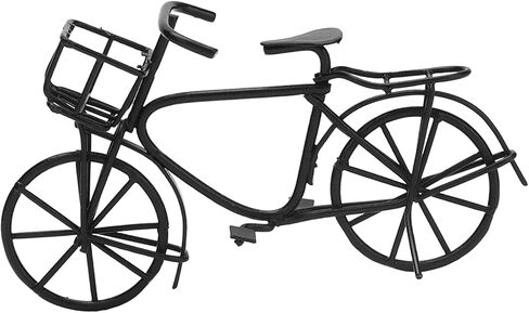 Tnfeeon Dollhouse Mini Bike, Movable Dollhouse Metal Bike Lifelike for Dolls in Saudi Arabia