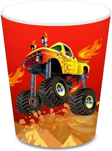 CC HOME Truck Party Themed Party Supplies Pack Monster Truck Party Decorations Truck Party Pack- Serves 16 - Includes Truck Party Plates Cups Napkins in Saudi Arabia