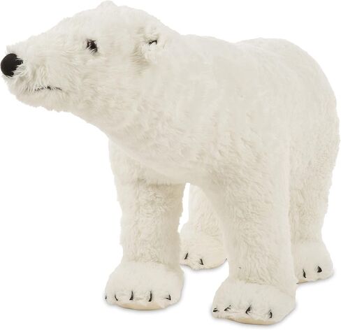 Melissa & Doug Giant Polar Bear - Lifelike Plush Toy (3 Feet Long), White - Extra Large Stuffed Animal for Ages 3+ in Saudi Arabia