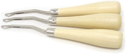 3 قطع من Honbay 6.3 بوصة مقبض خشبي مزلاج أداة خطاف إبرة كروشيه in Kuwait