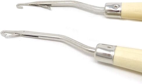 3 قطع من Honbay 6.3 بوصة مقبض خشبي مزلاج أداة خطاف إبرة كروشيه in Kuwait