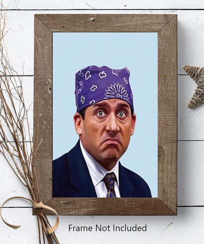ChristjEZa Michael Scott The Office Posters for Guys The Office Wall Art Posters Prison Mike The Office TV Show Meme Posters Cool Wall Decor Art Print - Matte Poster Frameless Gift 11 x 17 inch in Saudi Arabia