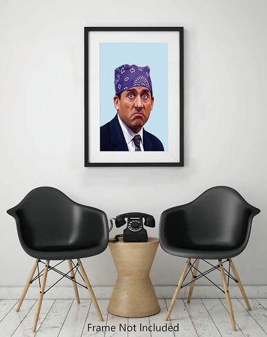 ChristjEZa Michael Scott The Office Posters for Guys The Office Wall Art Posters Prison Mike The Office TV Show Meme Posters Cool Wall Decor Art Print - Matte Poster Frameless Gift 11 x 17 inch in Saudi Arabia