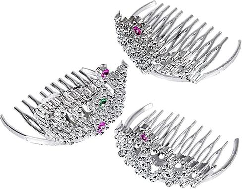 The Dreidel Company Mini Princess Tiara Crown with Hair Comb, Princess Party Favor, Girls Hair Clips Decoration and Accessories 2"(12-pack) in Saudi Arabia