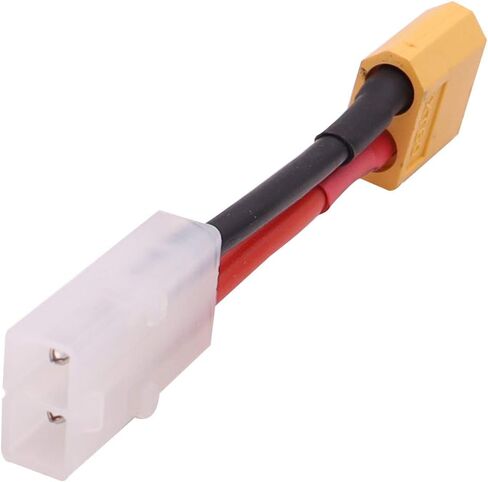Treehobby 3 قطع أنثى Tamiya التوصيل إلى ذكر XT60 موصل كابل محول لطائرة RC بطارية ليبو شاحن ESC (14awg 5 سم) in Saudi Arabia