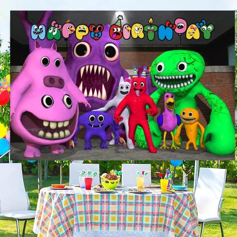 لوازم حفلات اعياد الميلاد من جارتن اوف بان بان، ديكورات حفلات اعياد الميلاد جاردن اوف بان تتضمن لافتات عيد ميلاد سعيد (5 × 3 قدم) - نمط 2 in Kuwait